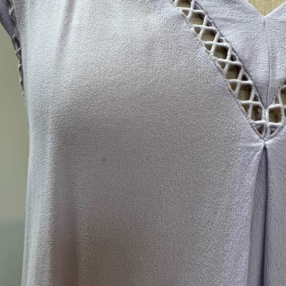Lavender Rebecca Taylor Top-Rayon - Picture 2 of 7